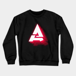 letter A text effect red neon Crewneck Sweatshirt